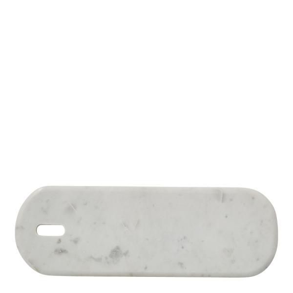 Lene Bjerre Ellia serveringsbricka 60x20 vit marmor