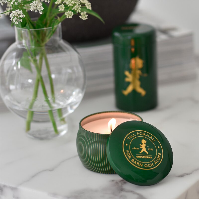 SOLSTICKAN Presentförpackning Doftljus+Tändsticksrör Barrskog