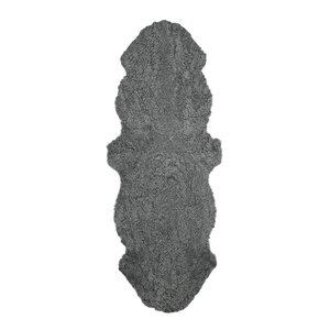 Natures Collection Fårskinn New Zealand kort ull 160x60 cm scandinavian light grey