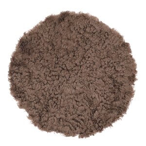 Natures Collection Sittdyna New Zealand fårskinn kort ull 34 cm chocolate