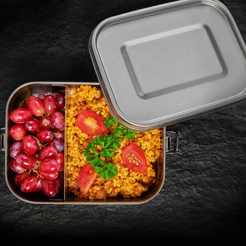 Lurch Snap matlåda 0,8 L rostfritt stål