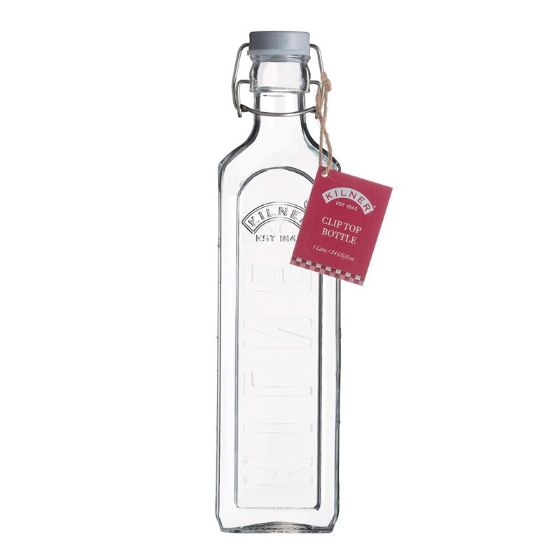 Kilner Patentflaska fyrkantig 1 L glas