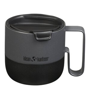 Klean Kanteen Rise mugg 41 cl med fliplock asfalt