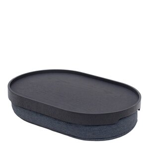 Bosign CurveLine knäbricka anti-slip 39x26 cm svart/grå
