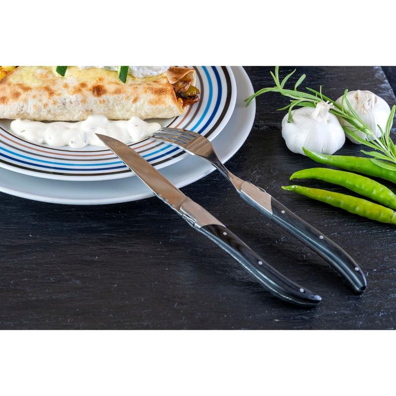 Laguiole by Haws Grillkniv 6-pack ibenholt svart