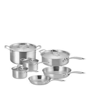 Le Creuset Essential 3-ply Stainless Steel kastrullset 6 delar
