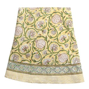 Chamois Tangier Pomegranate duk Ø220 cm butter yellow