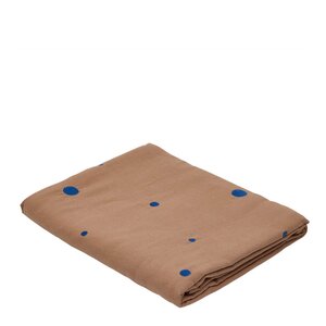 OYOY Nori bordsduk 260x140 cm Terracotta/Optic Blue
