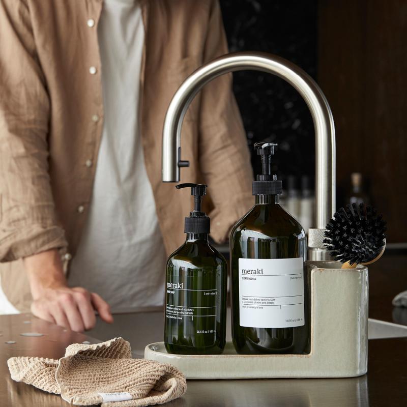 Meraki Borste- och tvålhållare Shellish Grey
