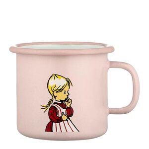 Muurla Emil emaljmugg 25 cl Ida rosa