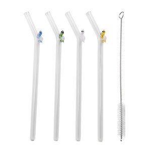 Modern House Fun sugrör 20 cm 4-pack sköldpadda