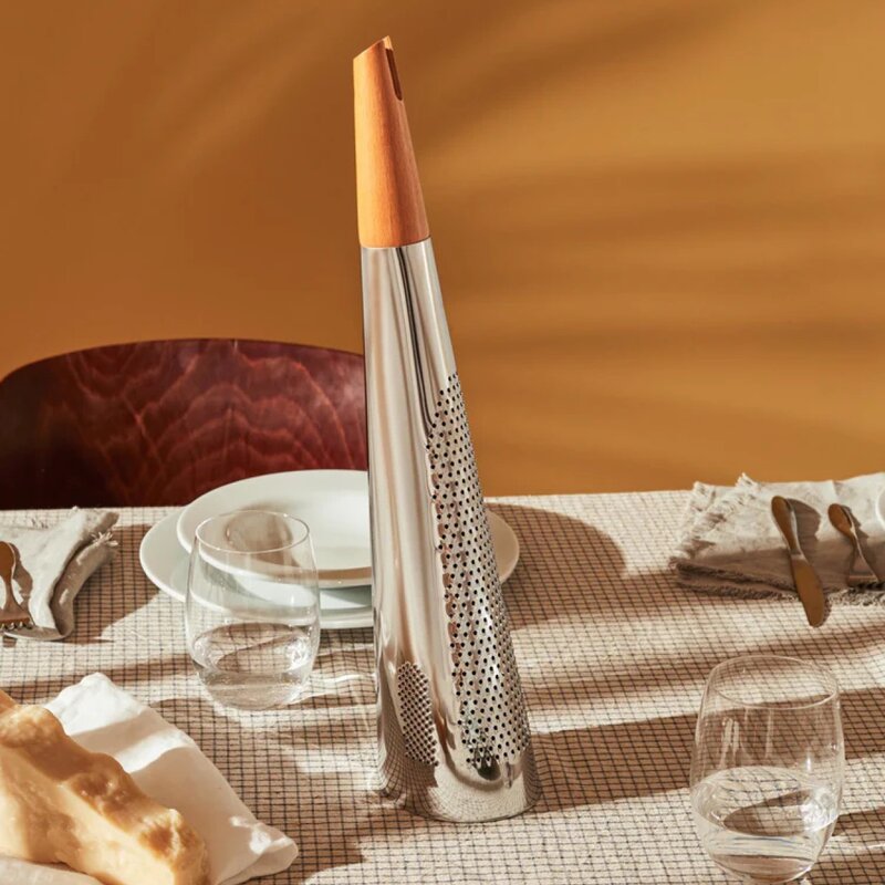 Alessi Todo ost- och muskotrivare 46x10 cm stål/trä