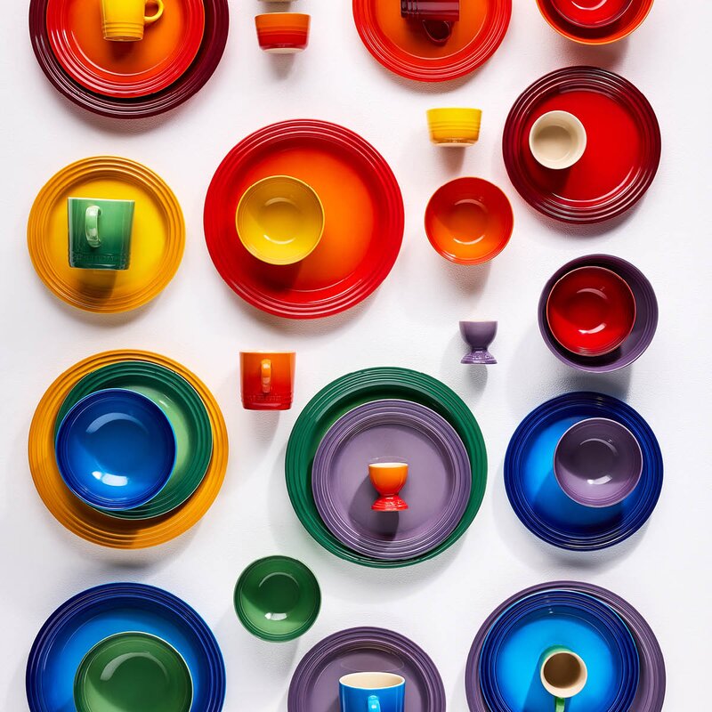 Le Creuset Rainbow skål 33 cl 12 cm 6-pack multi