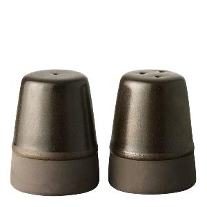 Aida Raw Salt- och Pepparkar Brun Metallic