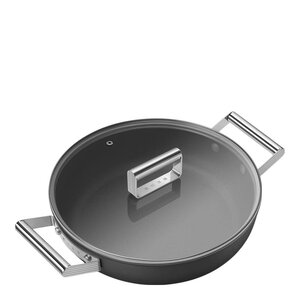 SMEG traktörpanna 28 cm keramisk svart