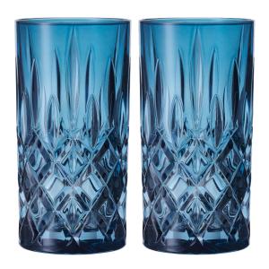 Nachtmann Noblesse Colour longdrinkglas 39,5 cl 2-pack vintage blue