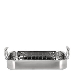Pillivuyt Gourmet Somme långpanna med galler 32x26,5 cm rostfritt stål