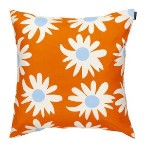Marimekko Rakastaa, ei rakastaa kuddfodral  50x50 cm orange/vit/blå