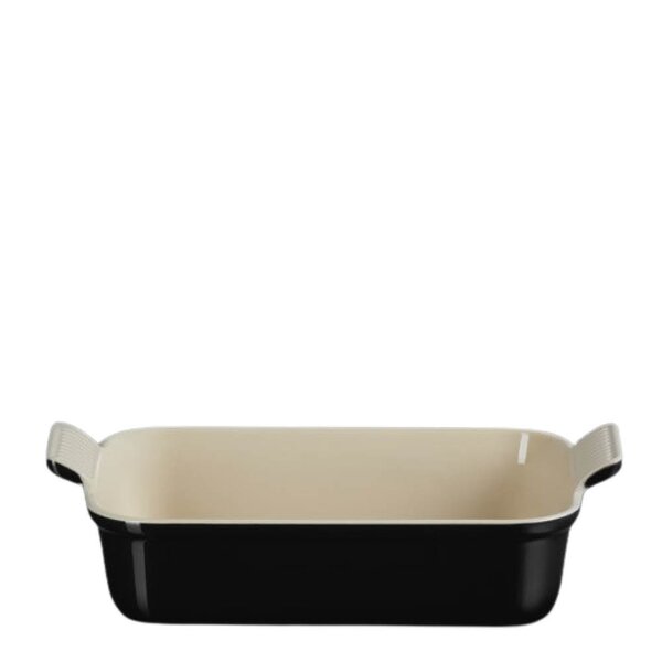 Le Creuset Heritage ugnsform rektangulär 26 cm Black