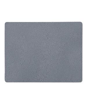 Aida Quadro Bordstablett Återvunnet Läder 43x35 cm Grå