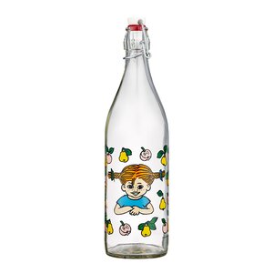 Muurla Pippi glasflaska 1 L frukter klar
