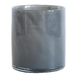 Tell Me More Lyric Ljuslykta Glas 12x14 cm Mörk Grå