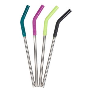 Klean Kanteen Sugrör 4-pack 8 mm flerfärgad