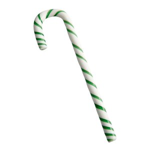 Kosta Boda Polka juldekoration glas 17 cm vit/grön