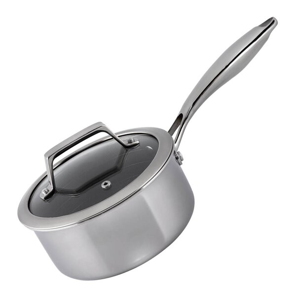 Haws Santo kastrull med lock 1,5 L beläggning stål/svart