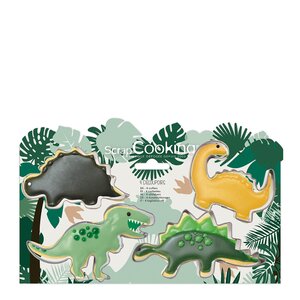 ScrapCooking Utstickare kakformar 4-pack dinosaurie