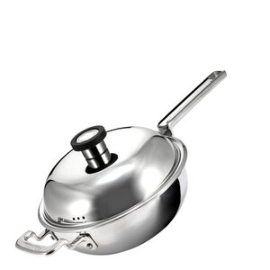 Robert Welch 316 wokpanna med lock 22 cm rostfritt stål