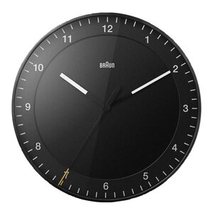 Braun Väggklocka analog Ø 30 cm svart