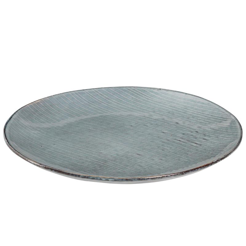 Broste Copenhagen Nordic Sea Tallrik flat 26 cm Blå