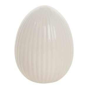 Lene Bjerre Delinne dekoration ägg 7,7 cm offwhite