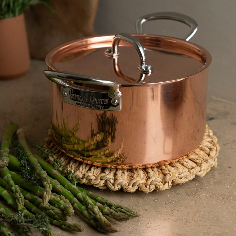 Samuel Groves Copper Induction gryta med lock 3 L