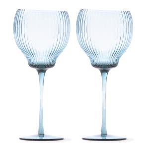Pols Potten Pum Vinglas 22 cm 2-pack Blå