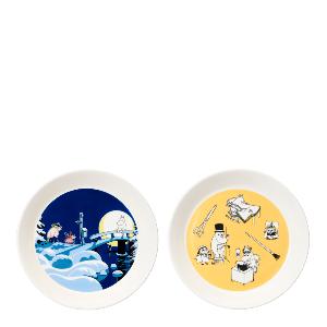 MoominArabia Mumintallrik 19 cm 2-pack Kontor & Vinternatt