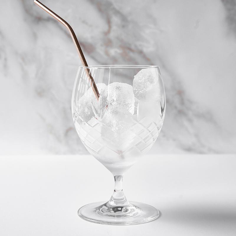 Frederik Bagger Crispy Eightball Glas på fot 55 cl 2-pack Klar