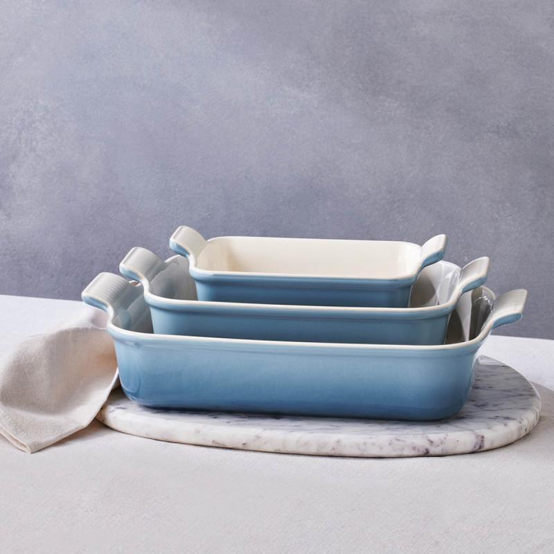 Le Creuset Heritage Rektangulär form 32 cm Chambray