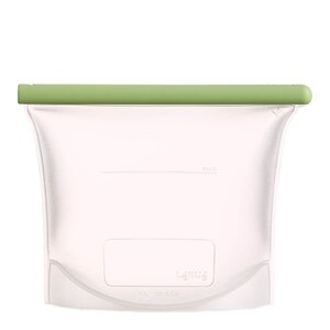 Lékué Återanvändbar silikonpåse 1 L grön