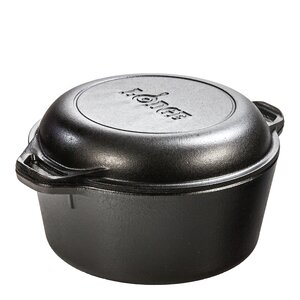 Lodge Cast Iron Classic Collection 2-i-1 gjutjärnsgryta och stekpanna 4,7 L / 26 cm