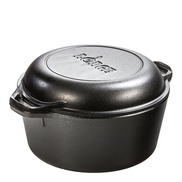 Lodge Cast Iron Classic Collection 2-i-1 gjutjärnsgryta och stekpanna 4,7 L / 26 cm