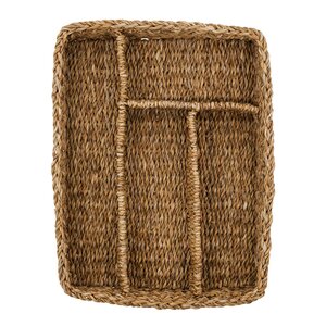 Nicolas Vahé Naba förvaringskorg med fack 27x35 cm sjögräs