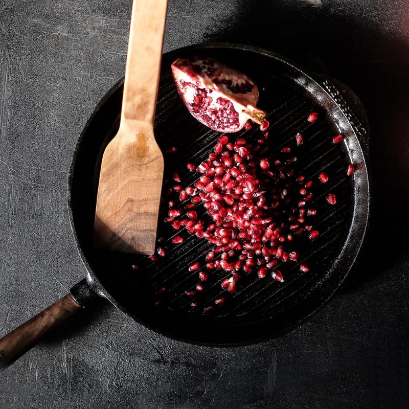 Skeppshult Traditional Grillpanna med trähandtag 25 cm