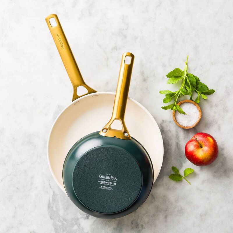 GreenPan Padova Reserve keramisk stekpanna 2 delar 20+26 cm Pine Green