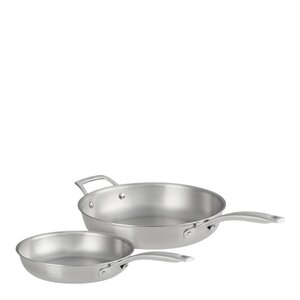 Le Creuset Essential 3-ply stekpanna 2 delar 24+28 cm stål/utan beläggning