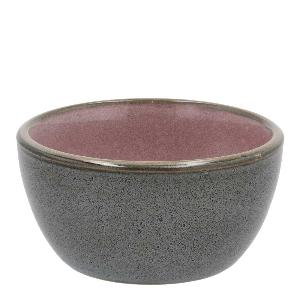 Bitz Skål Stengods 10 cm Grå/Rosa
