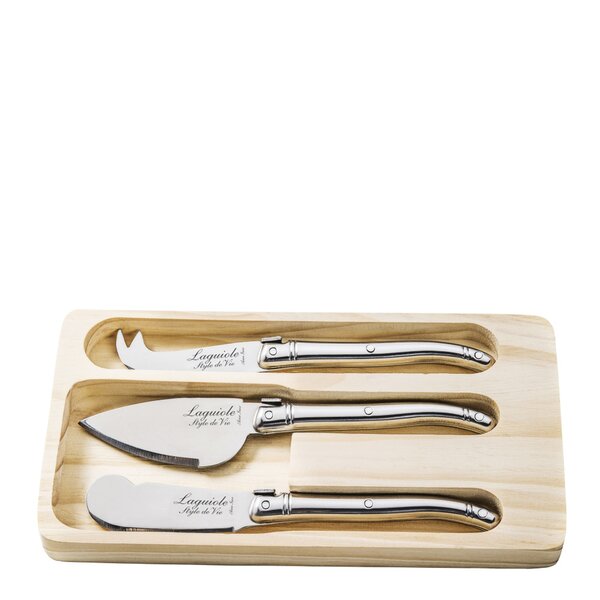 Laguiole Style de Vie Ostknivar 3 delar Rostfritt stål