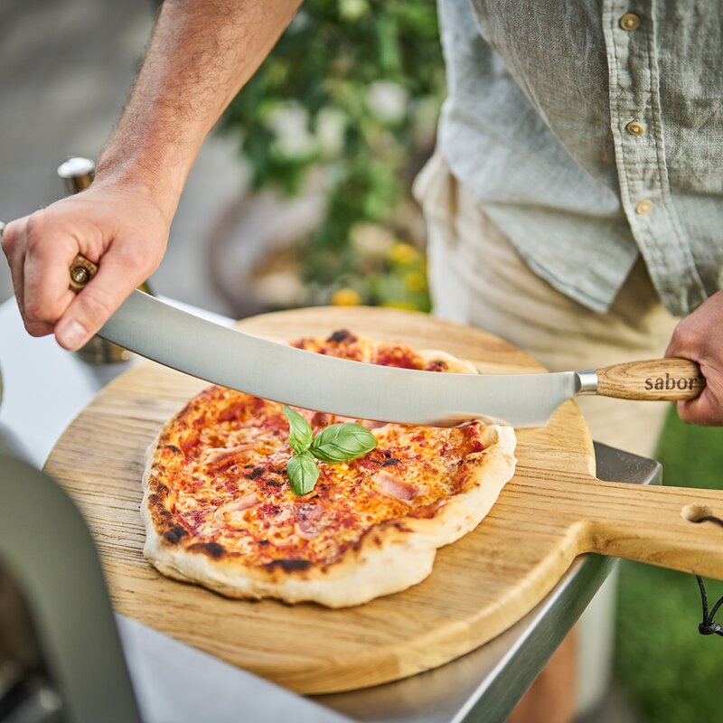 Sabor Napo pizzaskärare 52 cm natur borstad