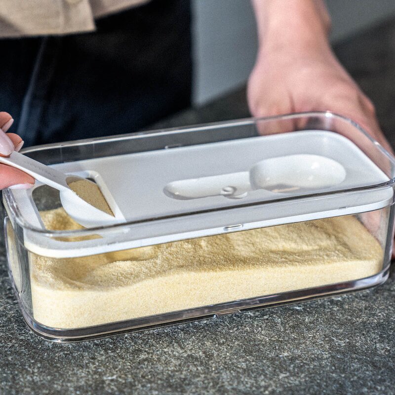 Zwilling Fresh & Save Cube måttinsats för rektangulära burkar vit